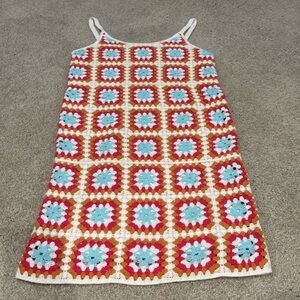 Colorful Crochet Pattern Dress